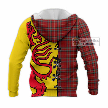 Stewart (Stuart) of Bute Tartan Family Crest Knitted Hoodie Lion Rampant Honor