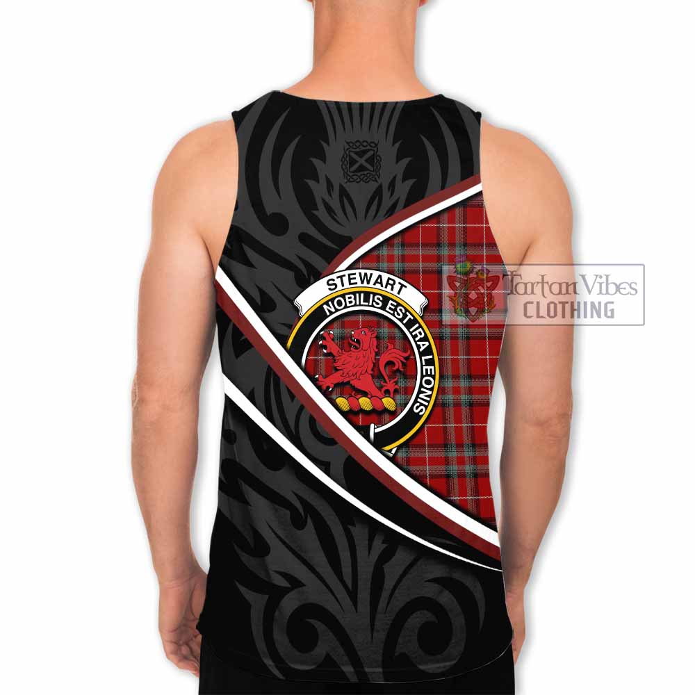 Stewart (Stuart) of Bute Tartan Family Crest Men Tank Top Celtic Scottish Thistle Floral - Tartan Vibes Clothing