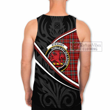 Stewart (Stuart) of Bute Tartan Family Crest Men Tank Top Celtic Scottish Thistle Floral