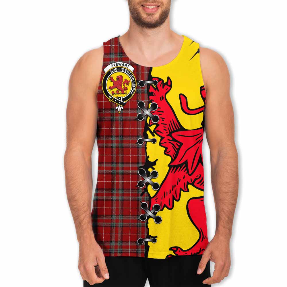 Stewart (Stuart) of Bute Tartan Family Crest Men Tank Top Lion Rampant Honor - Tartan Vibes Clothing