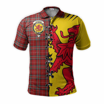 Stewart (Stuart) of Bute Tartan Family Crest Polo Shirt Lion Rampant Honor