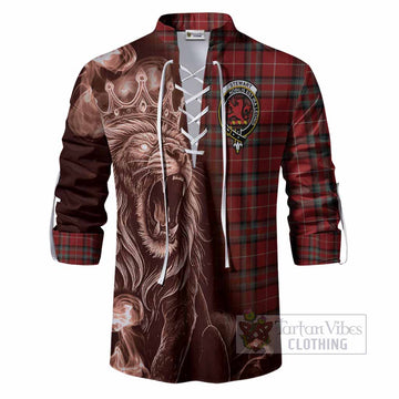 Stewart (Stuart) of Bute Tartan Ghillie Shirt Roaring Lion Heritage