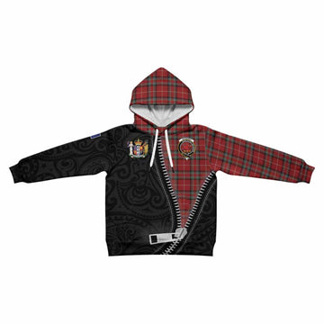 Stewart (Stuart) of Bute Tartan Kid Hoodie New Zealand Pattern Unique Zipper Stylized