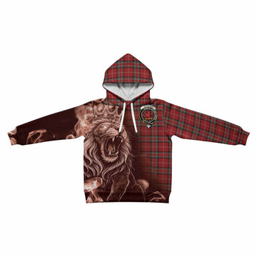 Stewart (Stuart) of Bute Tartan Kid Hoodie Roaring Lion Heritage