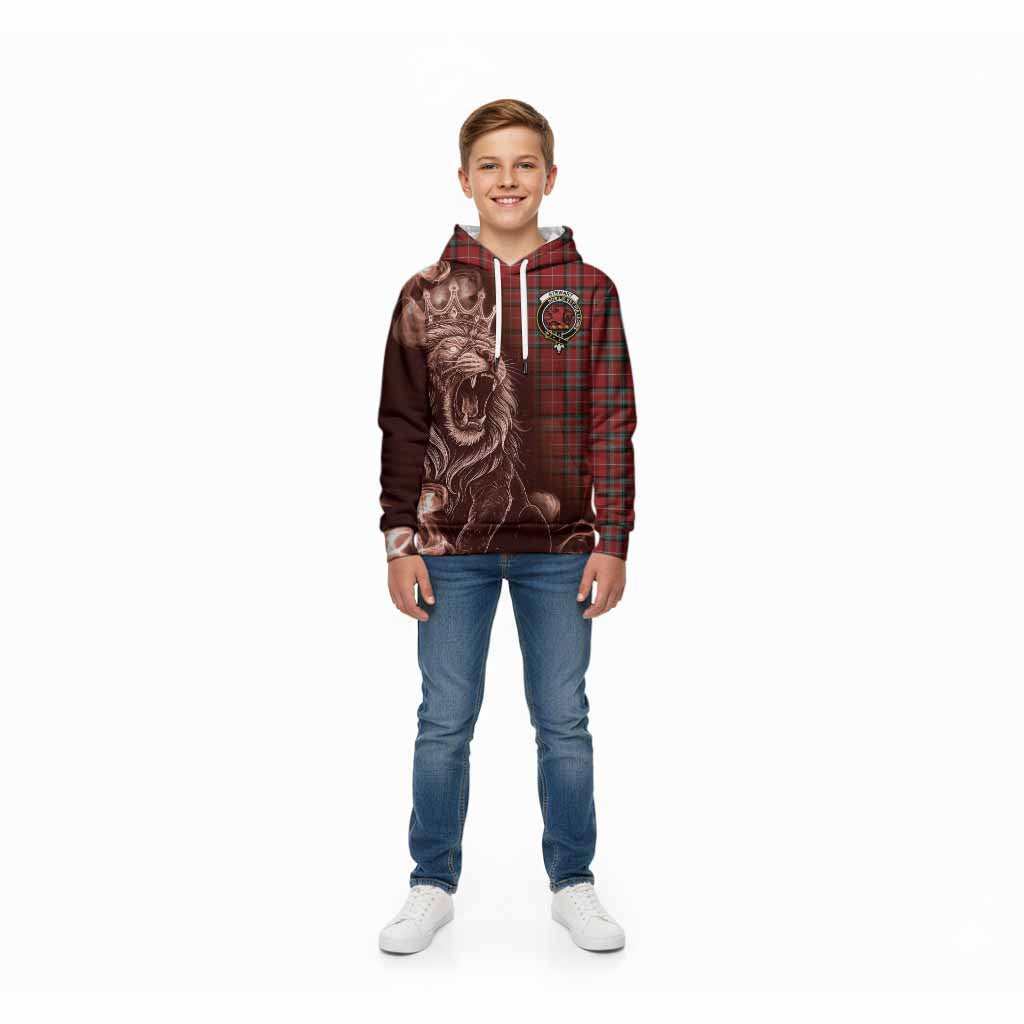 Stewart (Stuart) of Bute Tartan Kid Hoodie Roaring Lion Heritage