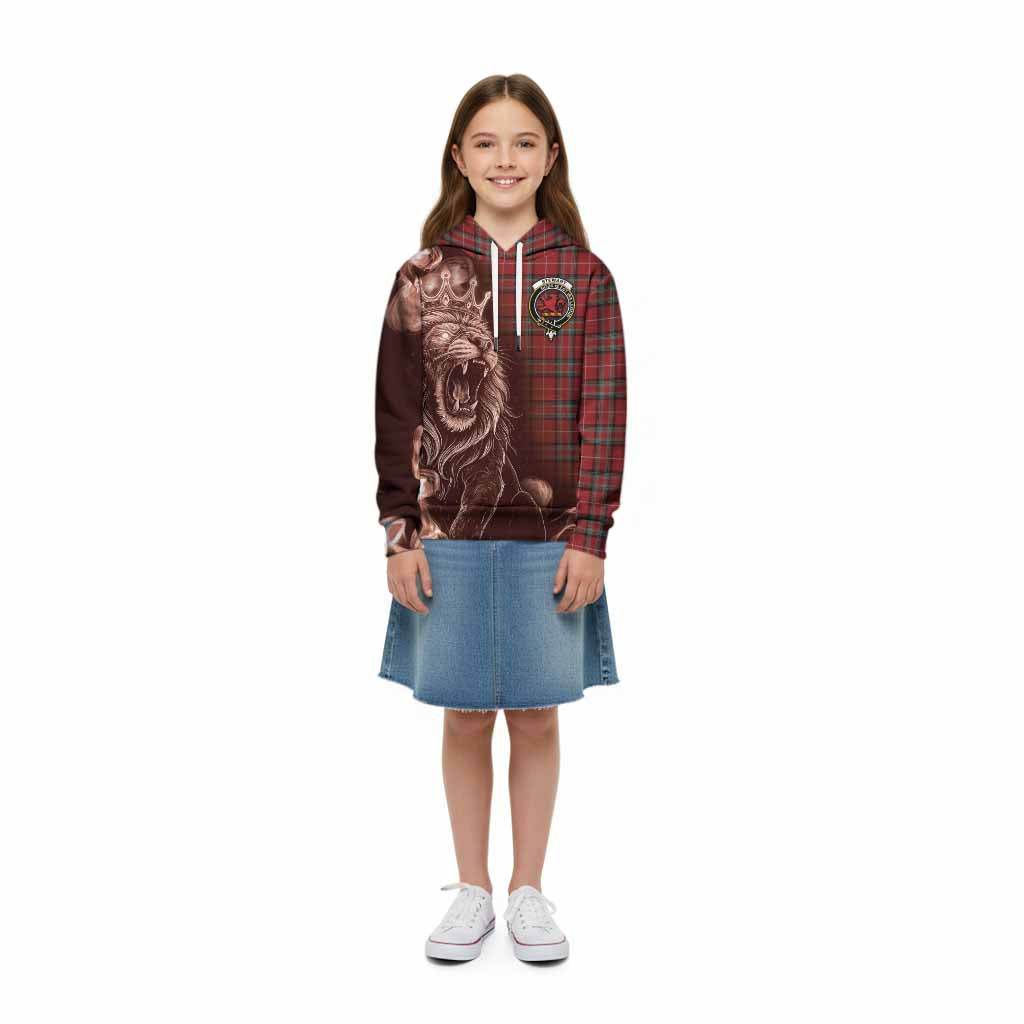 Stewart (Stuart) of Bute Tartan Kid Hoodie Roaring Lion Heritage
