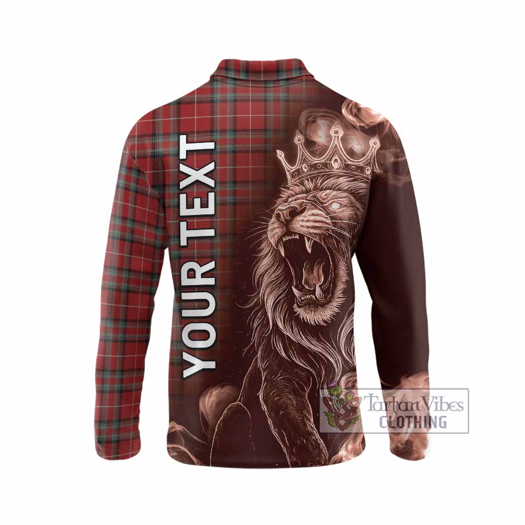 Stewart (Stuart) of Bute Tartan Long Sleeve Polo Shirt Roaring Lion Heritage