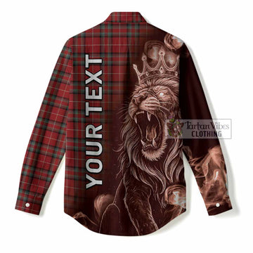 Stewart (Stuart) of Bute Tartan Women Casual Shirt Roaring Lion Heritage