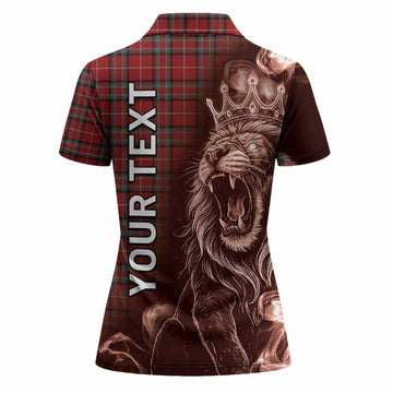 Stewart (Stuart) of Bute Tartan Women Polo Shirt Roaring Lion Heritage