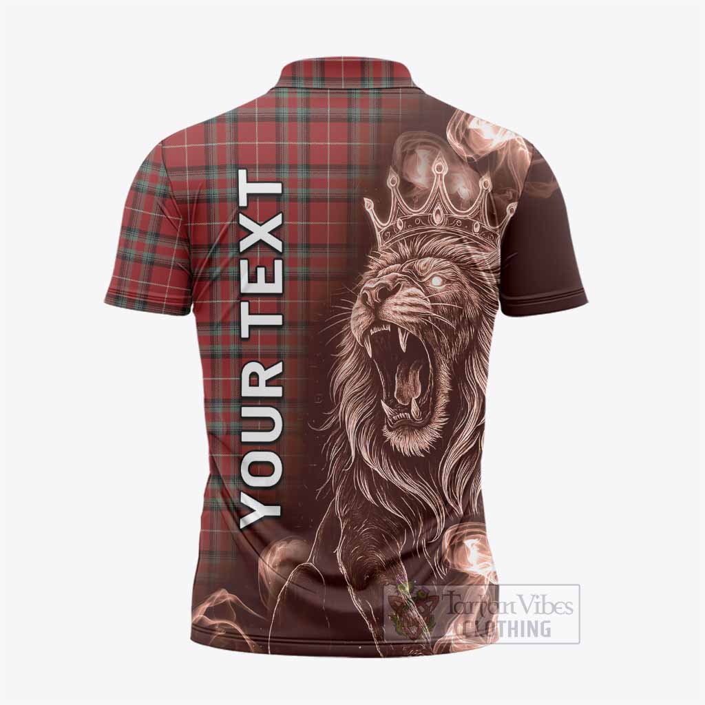 Stewart (Stuart) of Bute Tartan Zipper Polo Shirt Roaring Lion Heritage
