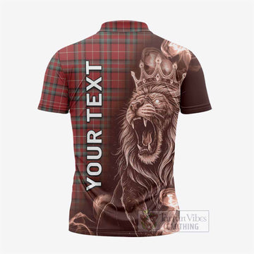 Stewart (Stuart) of Bute Tartan Zipper Polo Shirt Roaring Lion Heritage