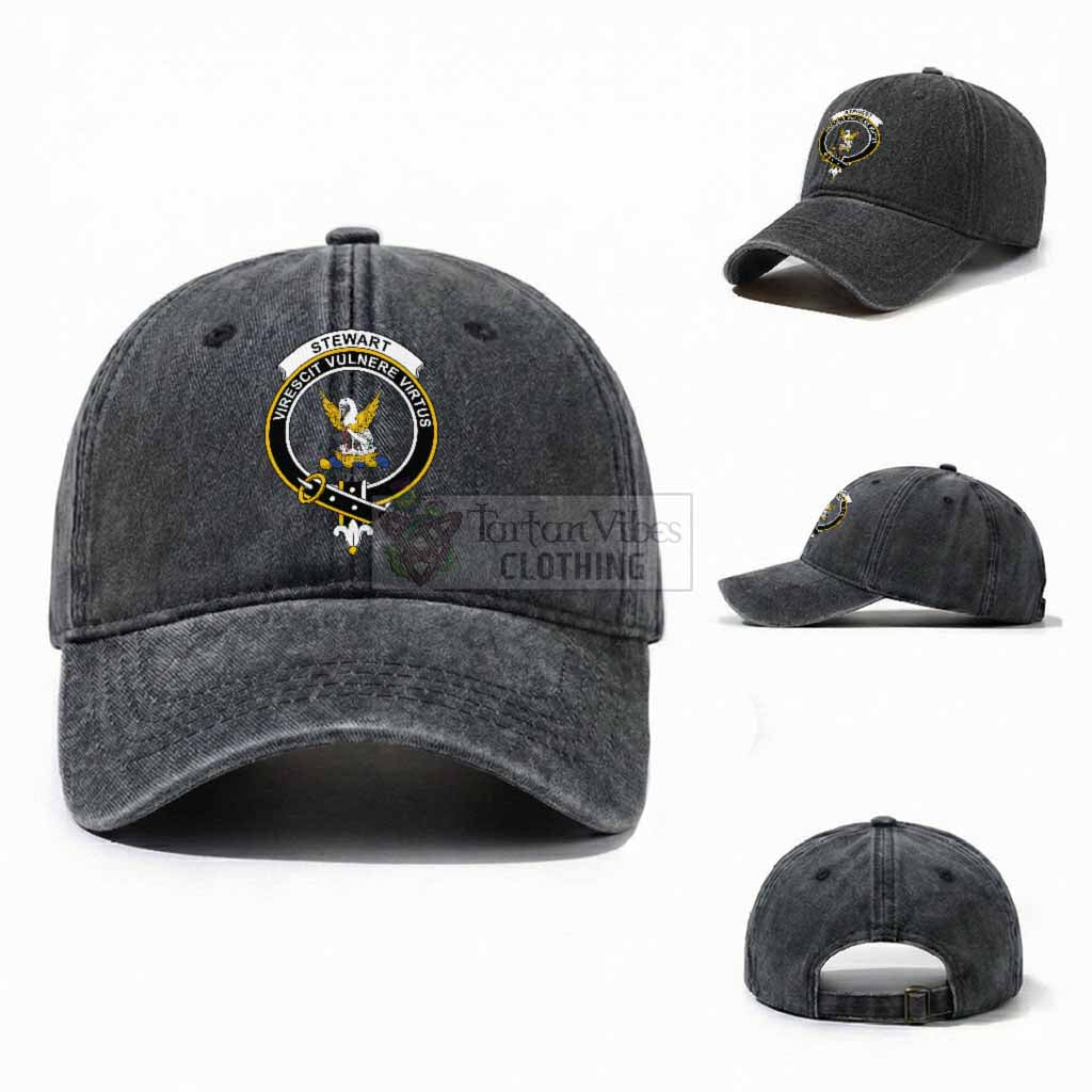 Stewart (Stuart) Scottish Clan Crest Washed Baseball Cap