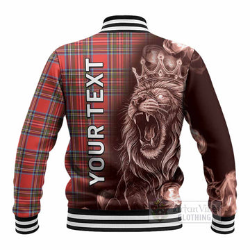 Stewart (Stuart) Tartan Baseball Jacket Roaring Lion Heritage
