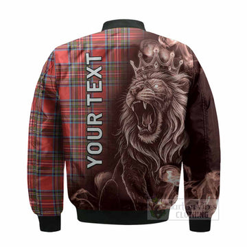 Stewart (Stuart) Tartan Bomber Jacket Roaring Lion Heritage