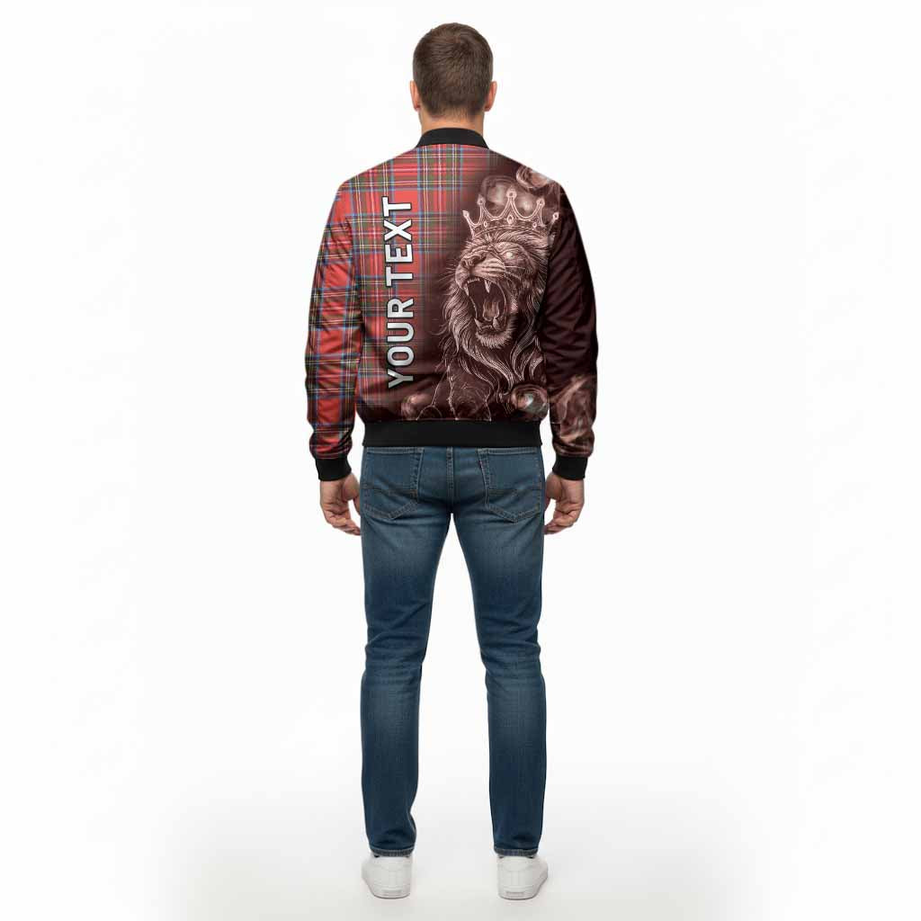 Stewart (Stuart) Tartan Bomber Jacket Roaring Lion Heritage