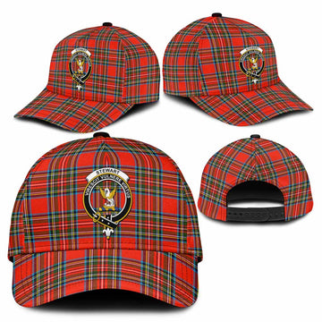 Stewart (Stuart) Tartan Classic Cap with Family Crest