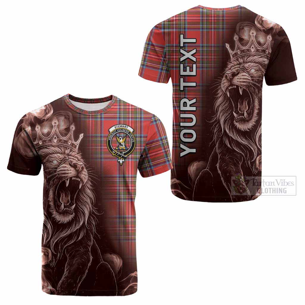 Stewart (Stuart) Tartan Cotton T-shirt Roaring Lion Heritage