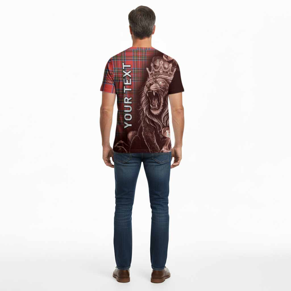 Stewart (Stuart) Tartan Cotton T-shirt Roaring Lion Heritage