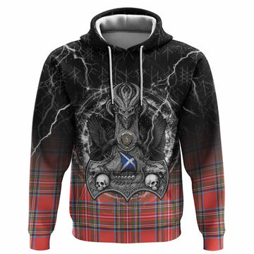 Stewart (Stuart) Tartan Crest Hoodie Celtic Odin's Raven Legacy