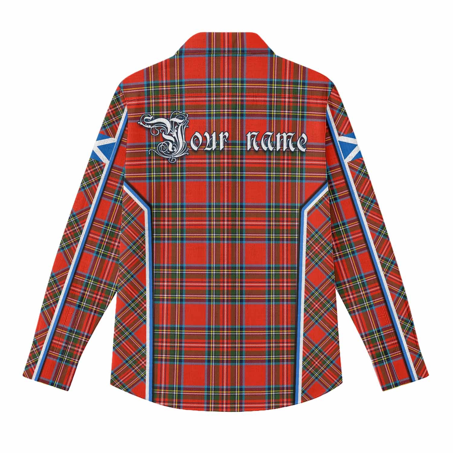 Stewart (Stuart) Tartan Crest Women Casual Shirt Scotland Coat of Arm Flag Style - Tartan Vibes Clothing