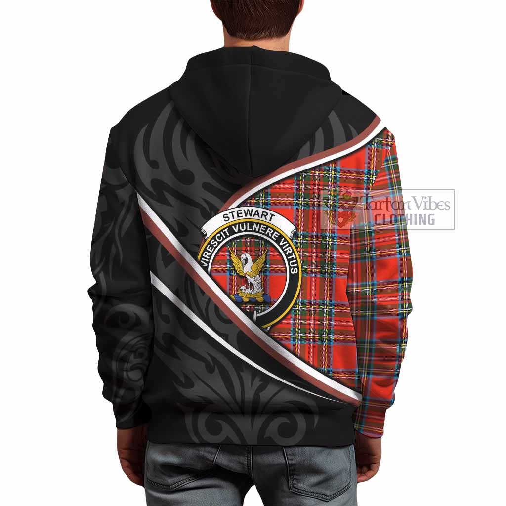 Stewart (Stuart) Tartan Family Crest Hoodie Celtic Scottish Thistle Floral - Tartan Vibes Clothing