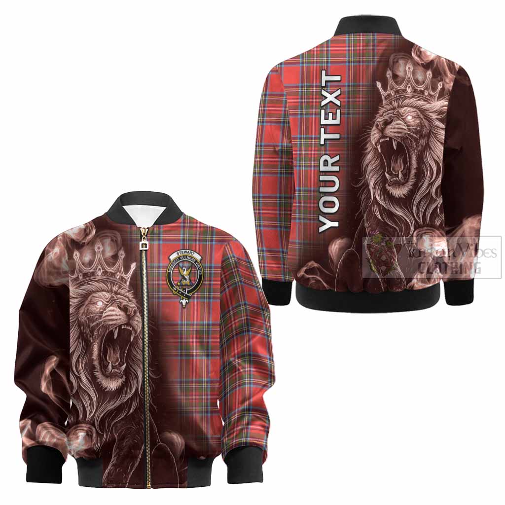 Stewart (Stuart) Tartan Kid Bomber Jacket Roaring Lion Heritage