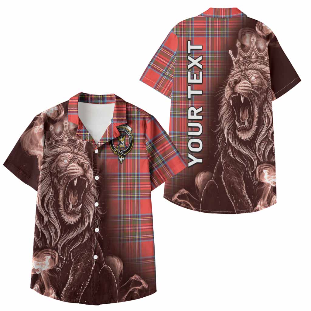 Stewart (Stuart) Tartan Kid Hawaiian Shirt Roaring Lion Heritage