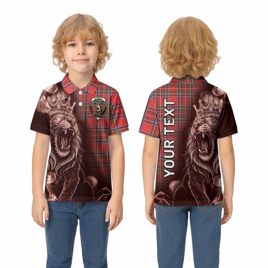 Stewart (Stuart) Tartan Kid Polo Shirt Roaring Lion Heritage