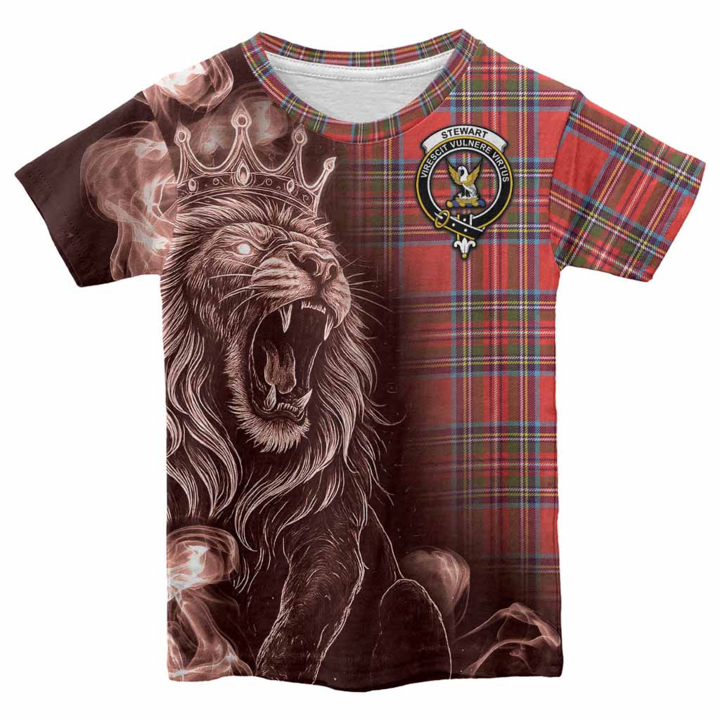 Stewart (Stuart) Tartan Kid T-shirt Roaring Lion Heritage