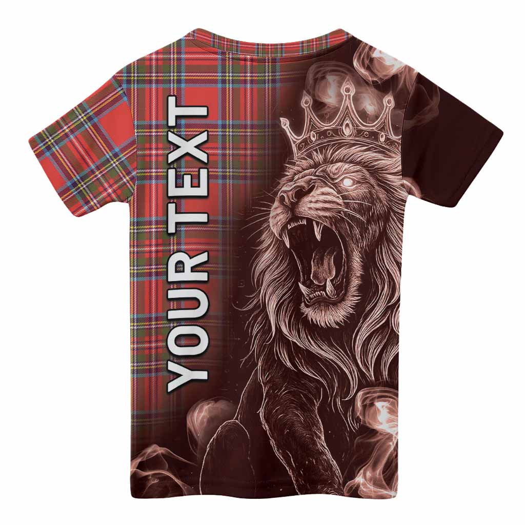 Stewart (Stuart) Tartan Kid T-shirt Roaring Lion Heritage