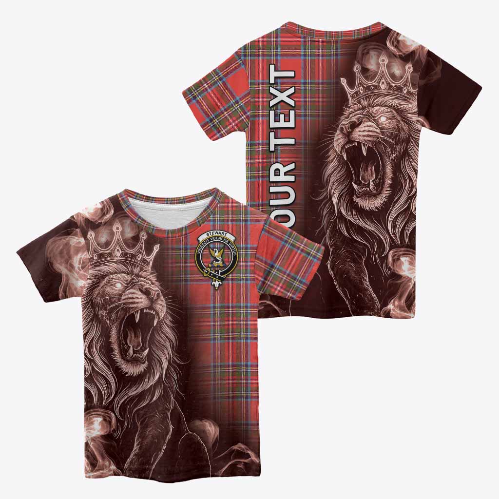 Stewart (Stuart) Tartan Kid T-shirt Roaring Lion Heritage