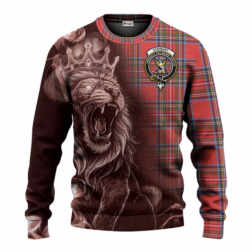 Stewart (Stuart) Tartan Knitted Sweater Roaring Lion Heritage