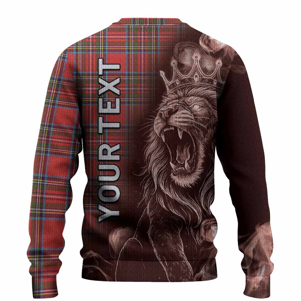 Stewart (Stuart) Tartan Knitted Sweater Roaring Lion Heritage