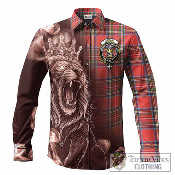 Stewart (Stuart) Tartan Long Sleeve Button Shirts Roaring Lion Heritage
