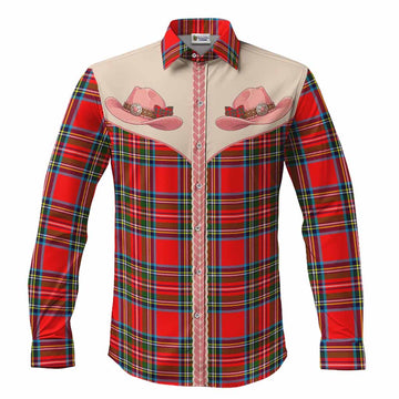 Stewart (Stuart) Tartan Long Sleeve Button Shirts Wee Coo Cowgirl Cute Style