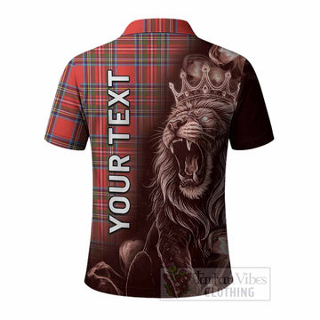 Stewart (Stuart) Tartan Polo Shirt Roaring Lion Heritage