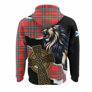 Stewart (Stuart) Tartan Scottish Hoodie Lion Celtic Heritage