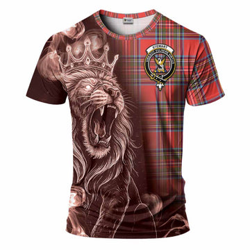 Stewart (Stuart) Tartan T-Shirt Roaring Lion Heritage