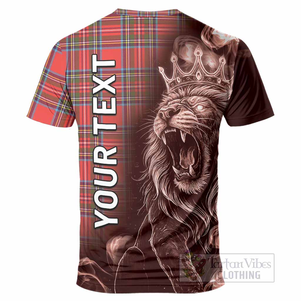 Stewart (Stuart) Tartan T-Shirt Roaring Lion Heritage
