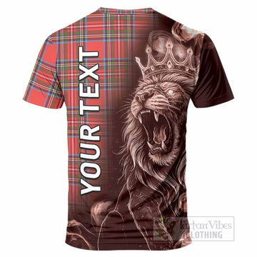 Stewart (Stuart) Tartan T-Shirt Roaring Lion Heritage