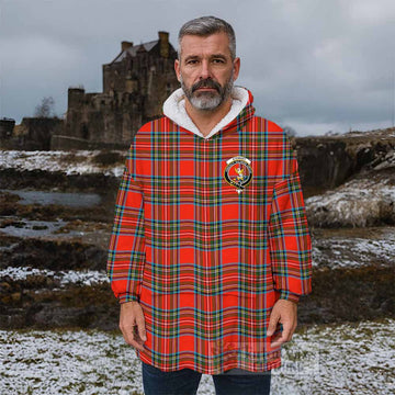 Stewart (Stuart) Tartan Wearable Blanket with Family Crest - Tartan Vibes Clothing