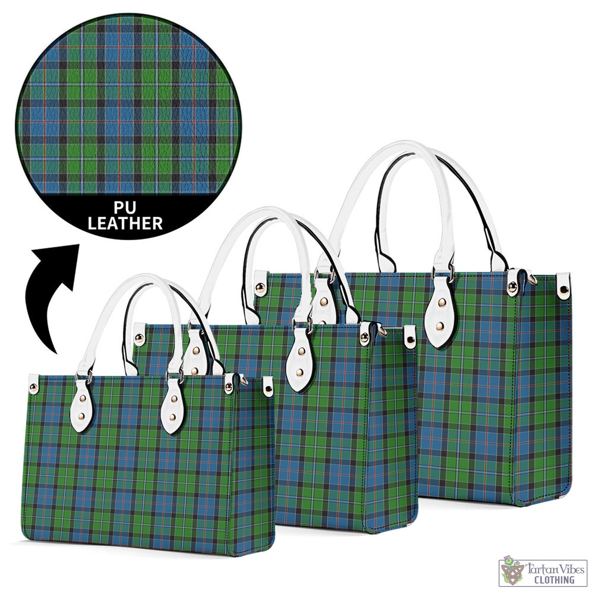 Tartan Vibes Clothing Stirling Tartan Luxury Leather Handbags