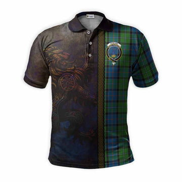 Tartan Vibes Clothing Stirling Tartan Family Crest Polo Shirt Alba Gu Brath Be Brave Lion Ancient Style