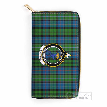 Tartan Vibes Clothing Stirling Tartan Women's Leather Wallet with Family Crest