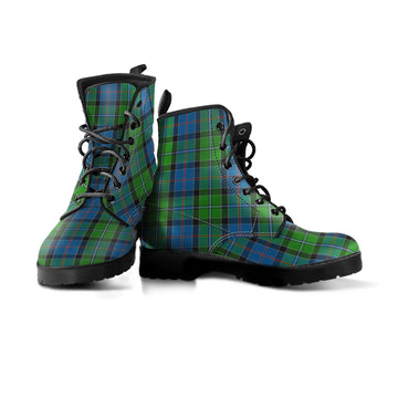 Stirling Tartan Leather Boots
