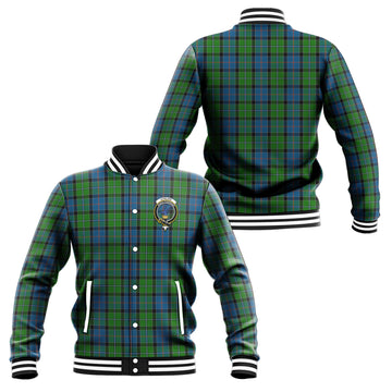 Stirling Tartan Baseball Jacket with Family Crest Unisex - Tartan Vibes Clothing