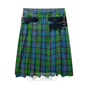 Stirling Tartan Men's Pleated Skirt - Fashion Casual Retro Scottish Kilt Style