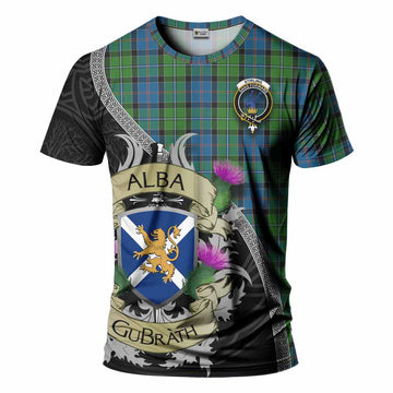 Tartan Vibes Clothing Stirling Tartan Family Crest T-Shirt Lion Rampant Royal Thistle Shield Celtic Inspired