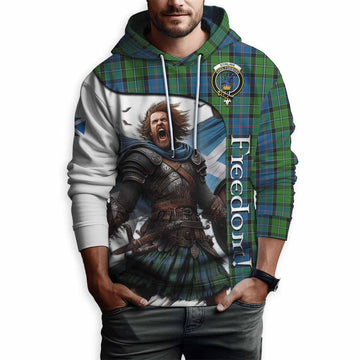 Tartan Vibes Clothing Stirling Crest Tartan Hoodie Inspired by the Freedom of Scottish Warrior