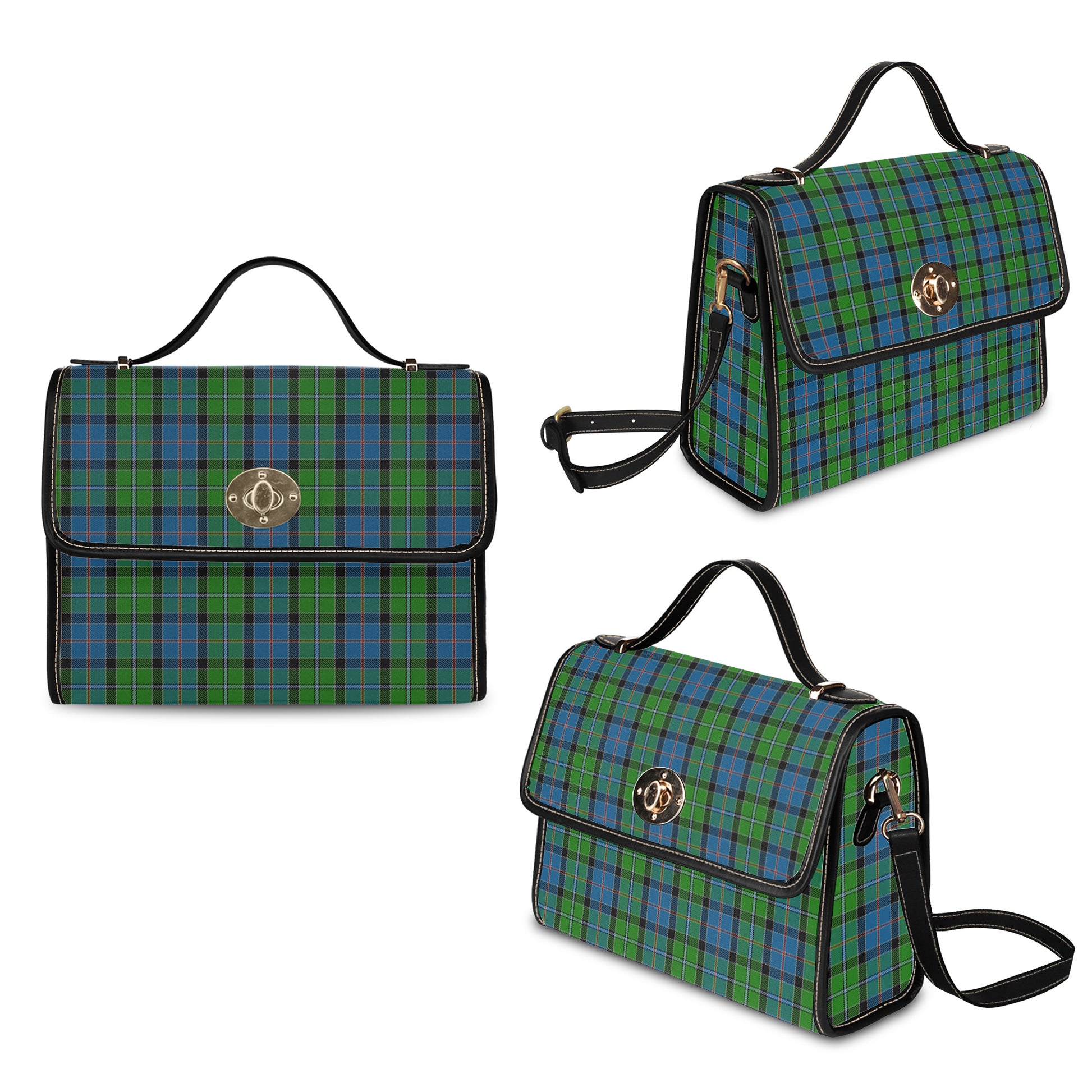 stirling-tartan-leather-strap-waterproof-canvas-bag